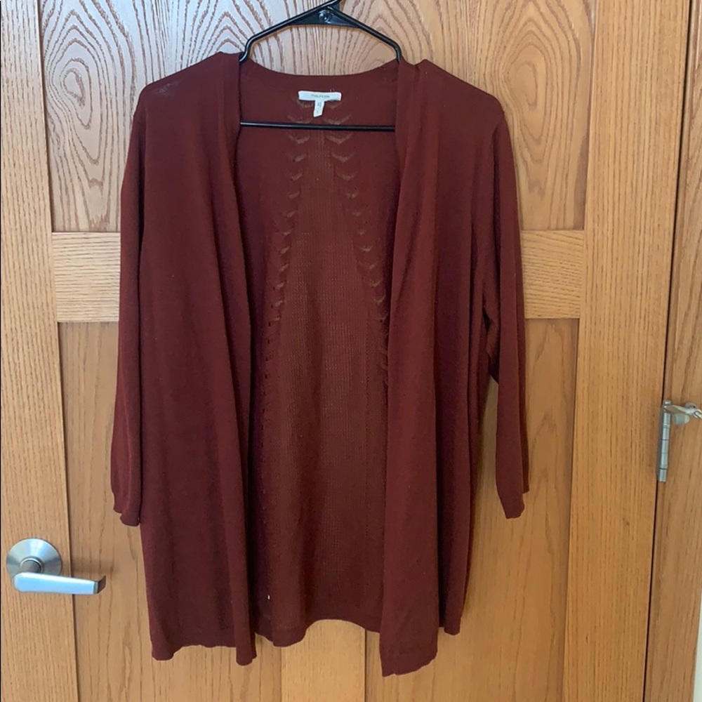 Maurices Rust 3/4 Sleeve Cardigan Size 1 NeverWorn